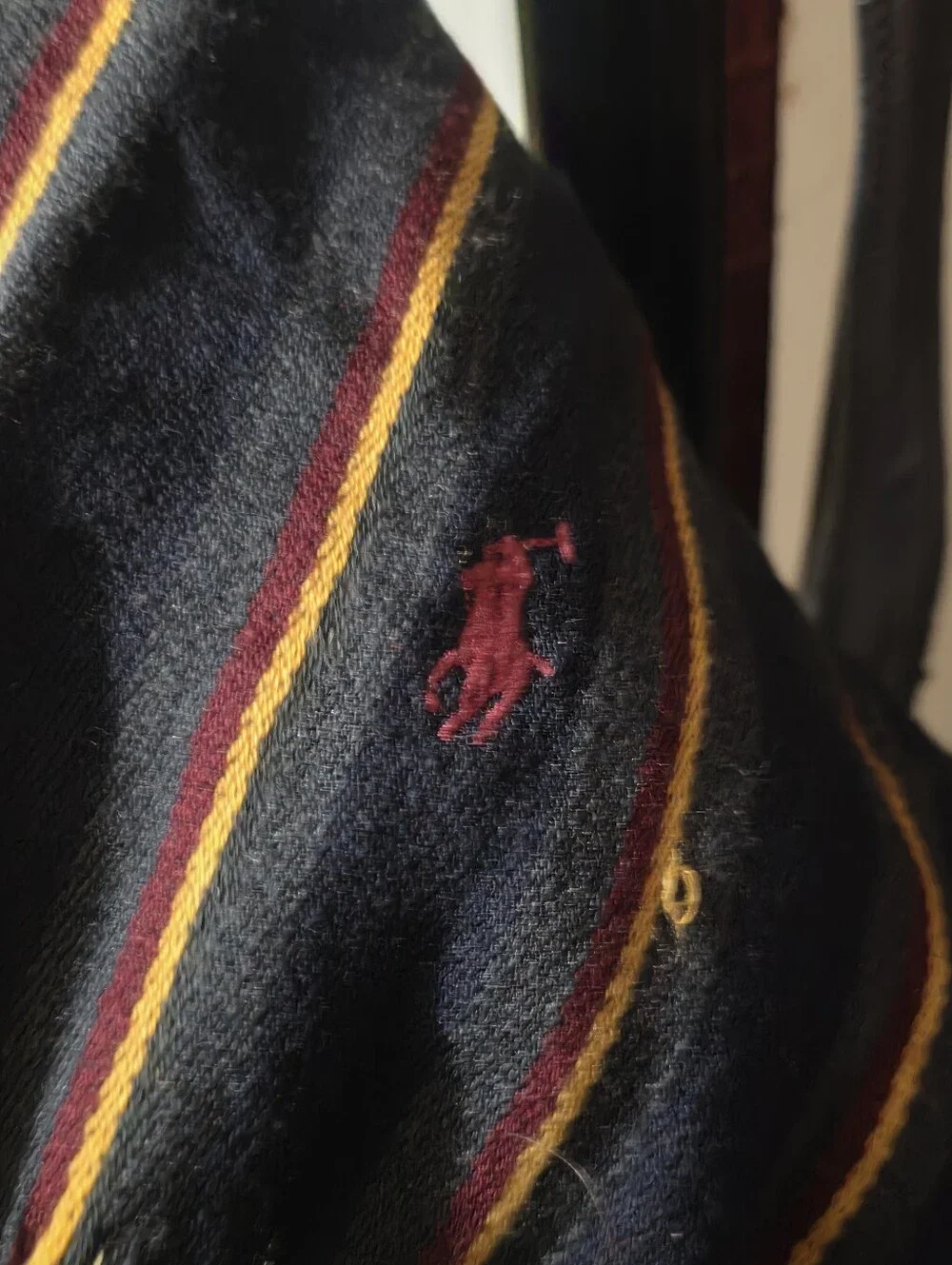 Polo by Ralph Lauren Navy Jeans with Brown & Gold Stripes